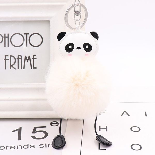 cute panda hairball keychain pendant lovers gift women's plush bag pendant car keychain pendant, Silver
cute panda hairball keychain pendant lovers gift women's plush bag pendant car keychain pendant, Silver