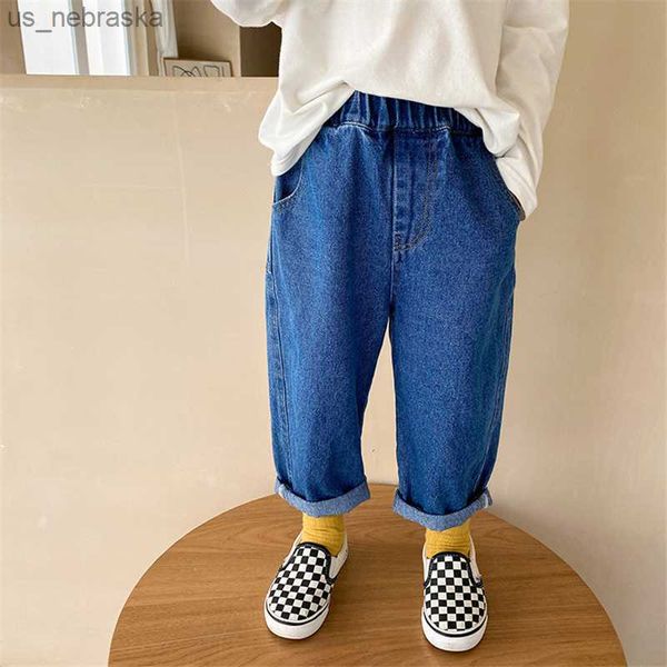korean style boys washed cotton jeans 17t solid color fashion allmatch straight denim pants l230518, Blue
korean style boys washed cotton jeans 17t solid color fashion allmatch straight denim pants l230518, Blue