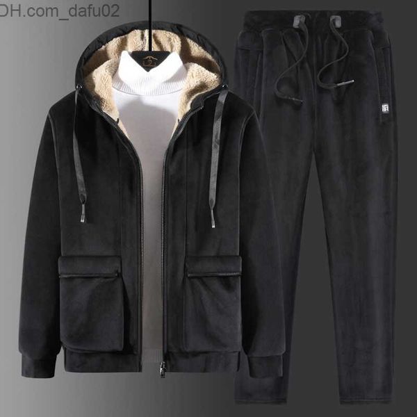 men's tracksuits winter thick men sports suit tracksuit hooded sportswear zipper cardigan hoodedelastic pants casual men's fleece, Gray
men's tracksuits winter thick men sports suit tracksuit hooded sportswear zipper cardigan hoodedelastic pants casual men's fleece, Gray