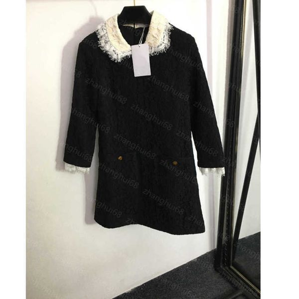 23ss women dresses summer dress womens designer clothing water soluble flower lace flower doll collar waist long sleeve dress womens clothin, Black;gray
23ss women dresses summer dress womens designer clothing water soluble flower lace flower doll collar waist long sleeve dress womens clothin, Black;gray