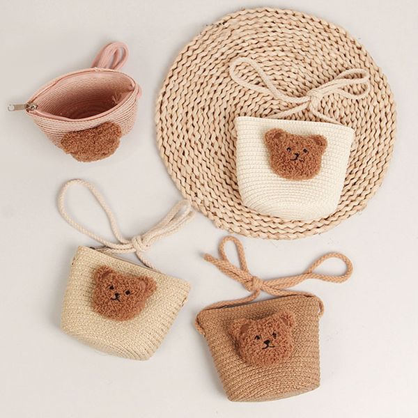 handbags cute kids shoulder bag summer straw woven handmade bags mini baby girls coin purse cartoon bear toddler crossbody bag 230724, Black
handbags cute kids shoulder bag summer straw woven handmade bags mini baby girls coin purse cartoon bear toddler crossbody bag 230724, Black