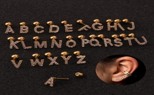 men women punk stainless steel piercing earrings mini size cubic az letter earrings for women men allergic 7149422, Golden;silver
men women punk stainless steel piercing earrings mini size cubic az letter earrings for women men allergic 7149422, Golden;silver