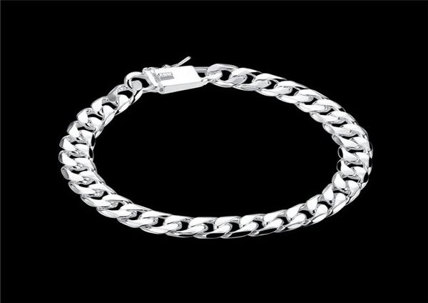 ship 8mm square buckle side brace 925 silver bracelet jspb227beast gift men and women sterling silver plated chain link bra2985330, Black
ship 8mm square buckle side brace 925 silver bracelet jspb227beast gift men and women sterling silver plated chain link bra2985330, Black