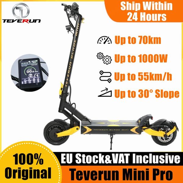 eu stock teverun blade mini pro kickscooter 48v 18.2ah dual motor 500w*2 electric scooter tft display 70km/h speed e-scooter inclusive of va
eu stock teverun blade mini pro kickscooter 48v 18.2ah dual motor 500w*2 electric scooter tft display 70km/h speed e-scooter inclusive of va