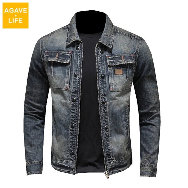 men's jackets fashion slim fits jean coat spring autumn men denim casual jacket patchwork zipper mens clothing drop 230724, Black;brown
men's jackets fashion slim fits jean coat spring autumn men denim casual jacket patchwork zipper mens clothing drop 230724, Black;brown