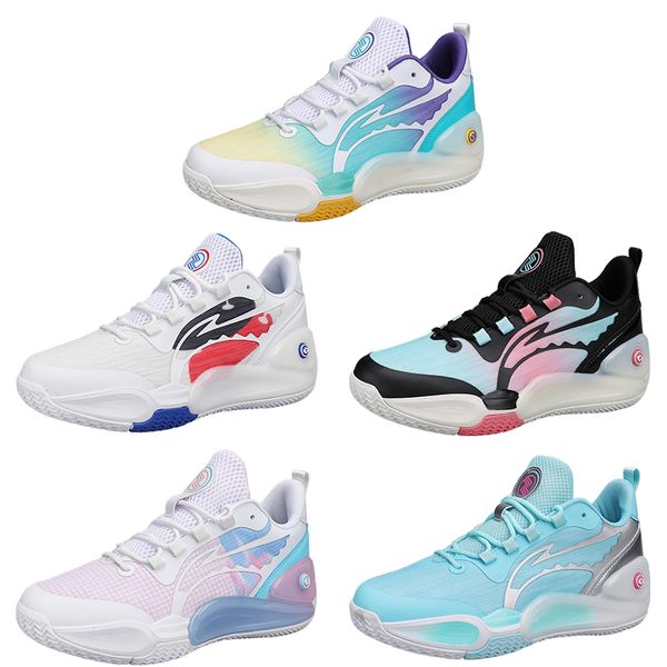 2023 multi color basketball shoes men breathable purple black yellow pink blue trainers outdoor sports color5
2023 multi color basketball shoes men breathable purple black yellow pink blue trainers outdoor sports color5