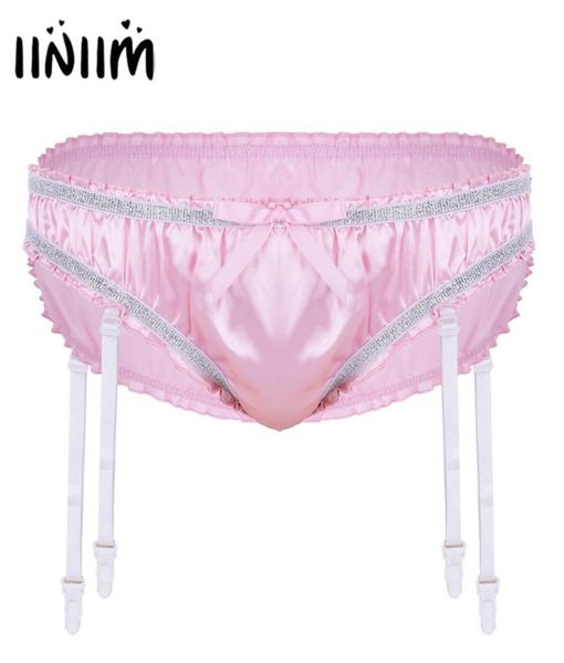 iiniim mens lingerie shiny stretchy satin ruffled lined sissy briefs jockstraps underwear gay male panties with plastic garters3679687287, Black;white
iiniim mens lingerie shiny stretchy satin ruffled lined sissy briefs jockstraps underwear gay male panties with plastic garters3679687287, Black;white