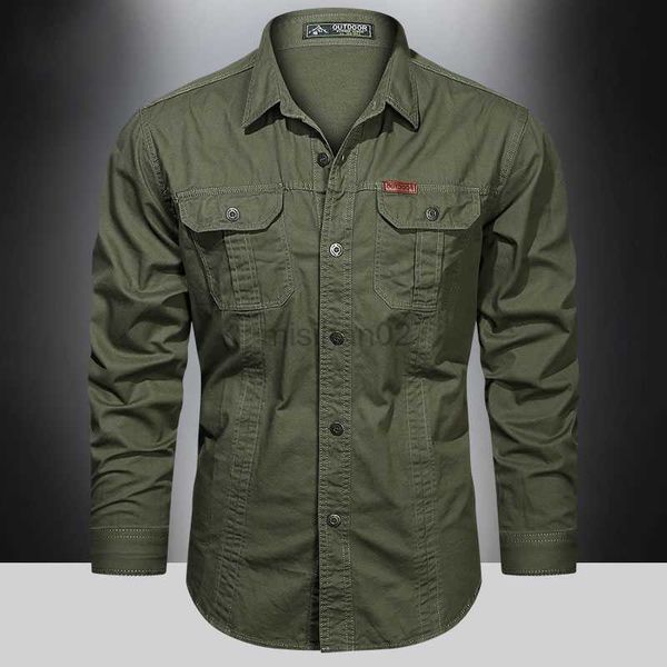men's casual shirts 2023 cargo shirt men long sleeve casual cotton shirts camisa militar overshirt brand clothing black blouses 5xl hkd, White;black
men's casual shirts 2023 cargo shirt men long sleeve casual cotton shirts camisa militar overshirt brand clothing black blouses 5xl hkd, White;black