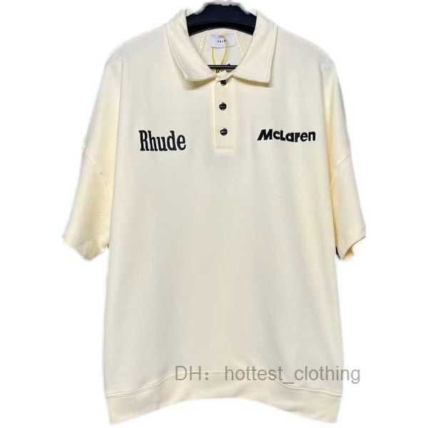designer fashion clothing tees tshirts rhude x mclaren co branded us alphabet embroidery sport casual polo pullover t-shirt streetwear loos, White;black
designer fashion clothing tees tshirts rhude x mclaren co branded us alphabet embroidery sport casual polo pullover t-shirt streetwear loos, White;black