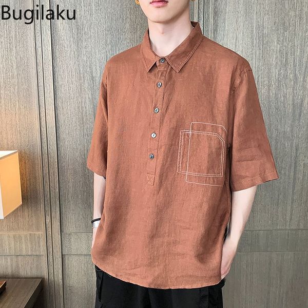 men's casual shirts bugilaku japanese shirt men's summer short sleeved trend handsome ruffian and with thin quarter sleeves 230724, White;black
men's casual shirts bugilaku japanese shirt men's summer short sleeved trend handsome ruffian and with thin quarter sleeves 230724, White;black