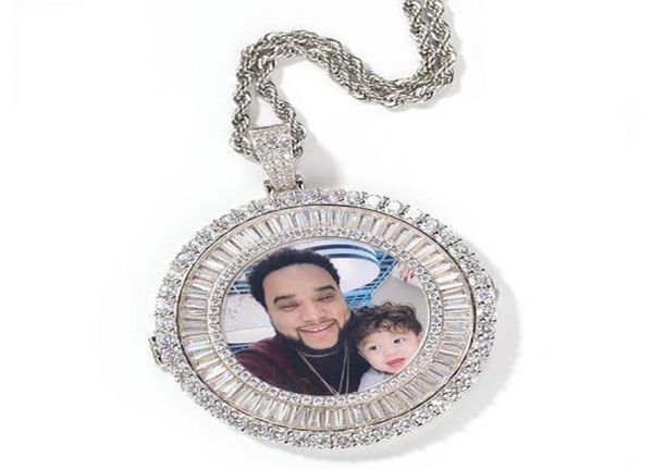 18k gold custom made diamond frame baguette zircon round po medallions pendant necklace with 3mm rope chain9259011, Silver
18k gold custom made diamond frame baguette zircon round po medallions pendant necklace with 3mm rope chain9259011, Silver