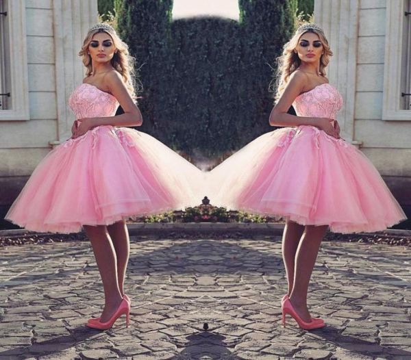 tutu pink kneelength prom dress stylish strapless beaded lace appliques pretty cocktail party dress puffy tulle short lovely even9688481, Black
tutu pink kneelength prom dress stylish strapless beaded lace appliques pretty cocktail party dress puffy tulle short lovely even9688481, Black