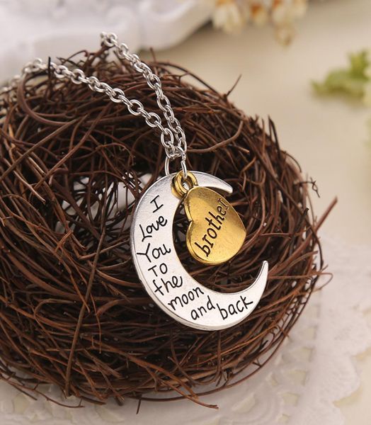 8 styles i love you to the moon and back heart and moon pendant necklace mom sister grandma family pendant necklaces2735636, Silver
8 styles i love you to the moon and back heart and moon pendant necklace mom sister grandma family pendant necklaces2735636, Silver