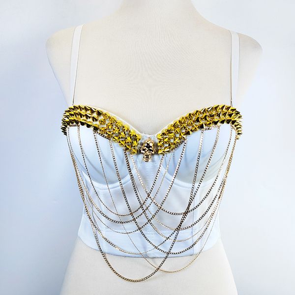 women's tanks crop women chain tassel camis solid 2023 new belly dance nightclub stage costumes hand beaded corset bra plush size 2xl, White
women's tanks crop women chain tassel camis solid 2023 new belly dance nightclub stage costumes hand beaded corset bra plush size 2xl, White