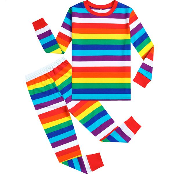 pajamas toddler kids rainbow striped cute fashion nightwear infant halloween party gift clothing children year loungewear 230724, Blue;red
pajamas toddler kids rainbow striped cute fashion nightwear infant halloween party gift clothing children year loungewear 230724, Blue;red