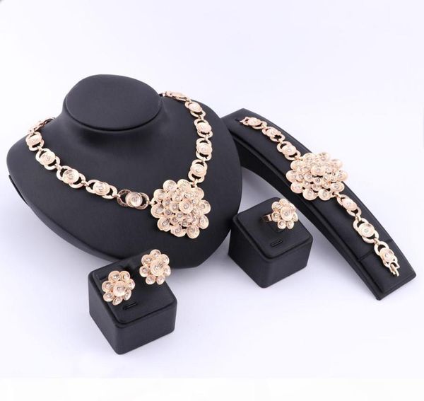 elegant african retro dubai 18k gold silver plated crystal necklace earrings ring bracelet jewelry sets for women wedding party6220888, Slivery;golden
elegant african retro dubai 18k gold silver plated crystal necklace earrings ring bracelet jewelry sets for women wedding party6220888, Slivery;golden