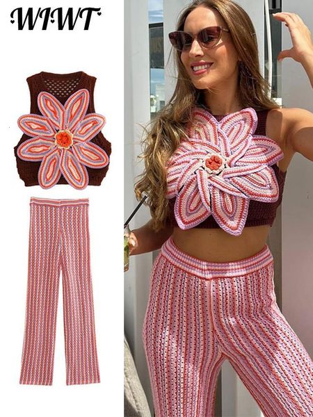 womens two piece pants flower knitted crochet vest sets women summwe casual hollow tank 2 set female elegant sleeveless beachwear 230724, White
womens two piece pants flower knitted crochet vest sets women summwe casual hollow tank 2 set female elegant sleeveless beachwear 230724, White