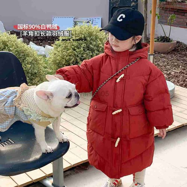 down coat girls white duck down padded jacket winter children's down jacket warm long hooded jacket horn buckle thickened down jacket h, Blue;gray
down coat girls white duck down padded jacket winter children's down jacket warm long hooded jacket horn buckle thickened down jacket h, Blue;gray