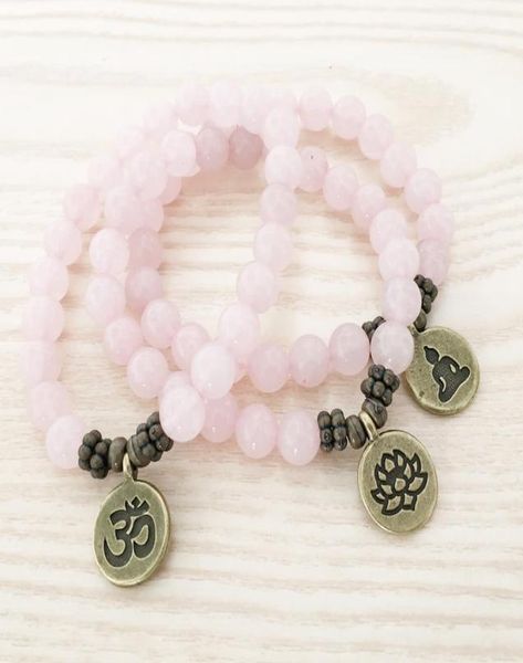 sn1107 genuine rose quartz bracelet antique brass om buddha lotus charm bracelet gift for her3372770, Black
sn1107 genuine rose quartz bracelet antique brass om buddha lotus charm bracelet gift for her3372770, Black