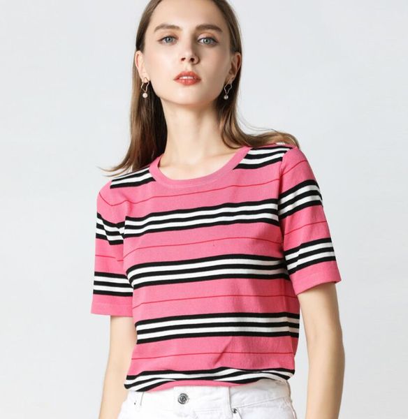 women's t-shirt new knitting luxury b letter sweater round collar short sleeve pullover designer clothes, White
women's t-shirt new knitting luxury b letter sweater round collar short sleeve pullover designer clothes, White