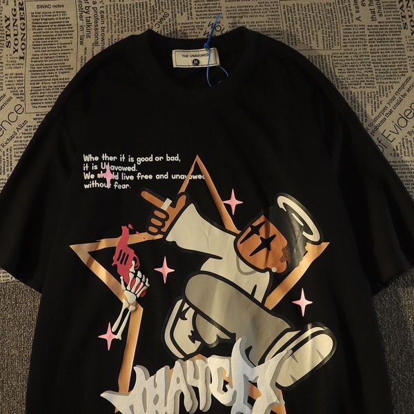 mens tshirts american retro street cartoon graphic tshirt for men and women summer loose hip hop casual couple short sleeve men clothing 230, White;black
mens tshirts american retro street cartoon graphic tshirt for men and women summer loose hip hop casual couple short sleeve men clothing 230, White;black