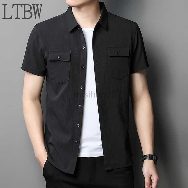 men's casual shirts fast shipping new men's solid color short sleeve safari style shirt casual short sleeve hkd230725, White;black
men's casual shirts fast shipping new men's solid color short sleeve safari style shirt casual short sleeve hkd230725, White;black