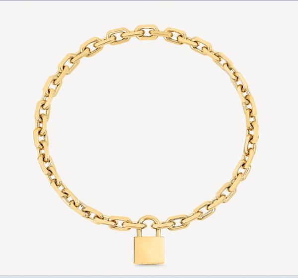 2021 luxury designer necklace men silver gold stainless steel jewelry long pendant lock necklaces for women punk style thick chain4740689
2021 luxury designer necklace men silver gold stainless steel jewelry long pendant lock necklaces for women punk style thick chain4740689