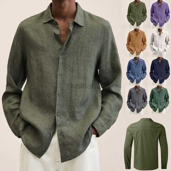 men's casual shirts spring fashion men long sleeve shirt cotton solid color lapel loose shirt casual handsome men's shirts hkd230, White;black
men's casual shirts spring fashion men long sleeve shirt cotton solid color lapel loose shirt casual handsome men's shirts hkd230, White;black