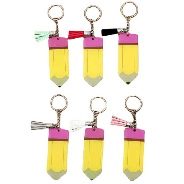 diy acrylic blank keychain tassel pencil keychains bag decoration key chain teacher's day gift keyring, Silver
diy acrylic blank keychain tassel pencil keychains bag decoration key chain teacher's day gift keyring, Silver