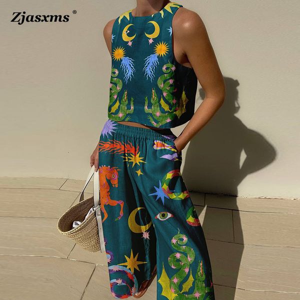 womens two piece pants female casual print dreaming pattern twopiece set women tank elastic waist pocket straightthrough trouser suit lady o, White
womens two piece pants female casual print dreaming pattern twopiece set women tank elastic waist pocket straightthrough trouser suit lady o, White