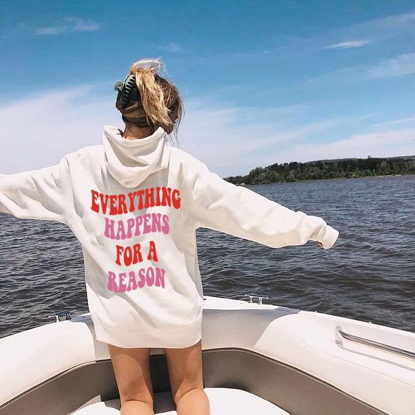 womens hoodies sweatshirts colored every happens for a reason hoodie funny fashion hoody sweatshirt quote jumper pullovers outfits 230724, Black
womens hoodies sweatshirts colored every happens for a reason hoodie funny fashion hoody sweatshirt quote jumper pullovers outfits 230724, Black