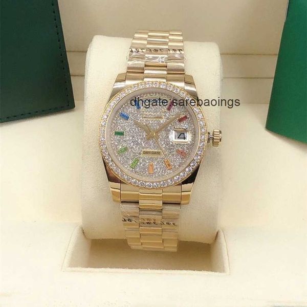 luxury designer classic fashion automatic watch inlaid with colored diamond size 36mm sapphire glass a ladies' favorite christmas gift, Slivery;golden
luxury designer classic fashion automatic watch inlaid with colored diamond size 36mm sapphire glass a ladies' favorite christmas gift, Slivery;golden