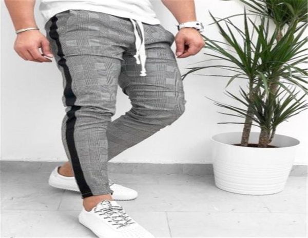 fashion trendy men trousers side stripe check tracksuit bottoms skinny sweat plaid pant fitness drawstring elastic waist pants4378127, Black
fashion trendy men trousers side stripe check tracksuit bottoms skinny sweat plaid pant fitness drawstring elastic waist pants4378127, Black