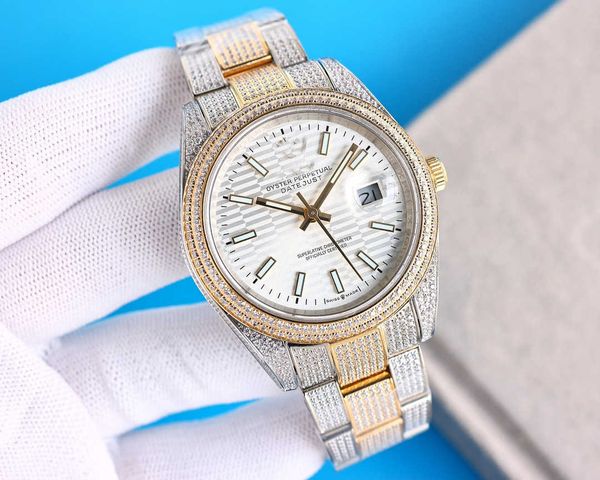 luxury oyster perpetual watch for men olex 41mm xilm jasonoo7 ladies brand full diamond uhr dial iced out montre sapphire with box, Slivery;brown
luxury oyster perpetual watch for men olex 41mm xilm jasonoo7 ladies brand full diamond uhr dial iced out montre sapphire with box, Slivery;brown