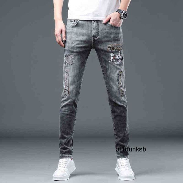 designer brand plein straight men philipps pants mens men's slim denim jeans trousers for european y220414 style, Blue
designer brand plein straight men philipps pants mens men's slim denim jeans trousers for european y220414 style, Blue