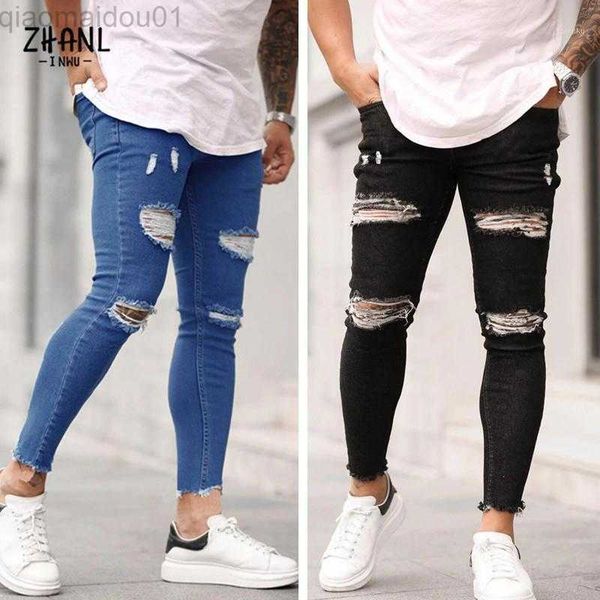 men's jeans men's jeans 2021 european american mens fashion distressed knee ripped skinny slim casual blue black denim trousers l2
men's jeans men's jeans 2021 european american mens fashion distressed knee ripped skinny slim casual blue black denim trousers l2