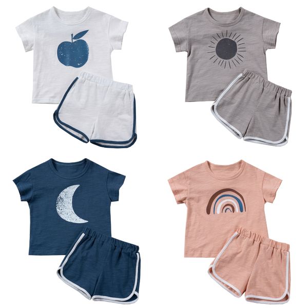 clothing sets 2023 children 100 cotton cartoon clothes y2k tees shorts 2pcs apple moon sun rainbow soft baby boys girls toddler outfits 2307, White
clothing sets 2023 children 100 cotton cartoon clothes y2k tees shorts 2pcs apple moon sun rainbow soft baby boys girls toddler outfits 2307, White