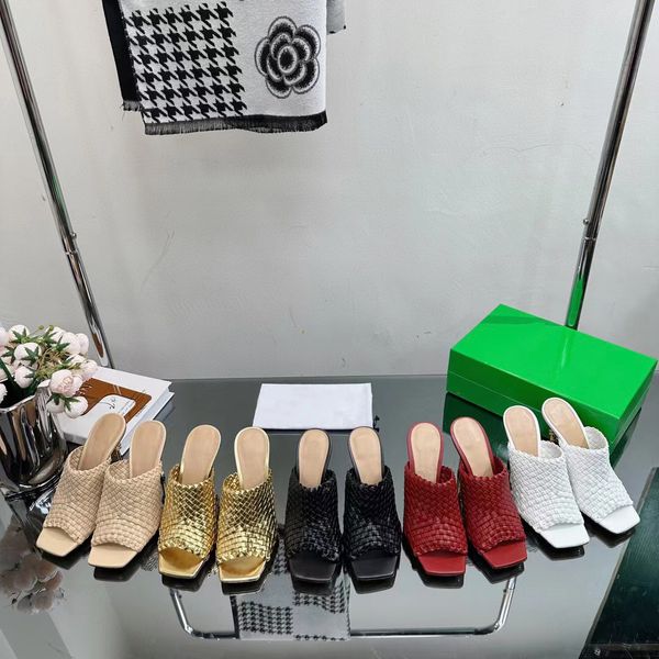 knot mule sandal summer women knot metal braid metal high-heeled shoes designers leather rubber fashion square head sandal size 34-41, Black
knot mule sandal summer women knot metal braid metal high-heeled shoes designers leather rubber fashion square head sandal size 34-41, Black