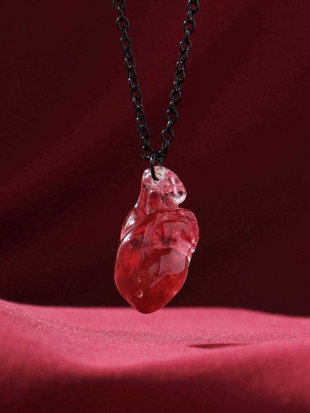 women's accessories 1pc fashion polyresin heart organ pendant necklace for women for daily decoration, Silver
women's accessories 1pc fashion polyresin heart organ pendant necklace for women for daily decoration, Silver