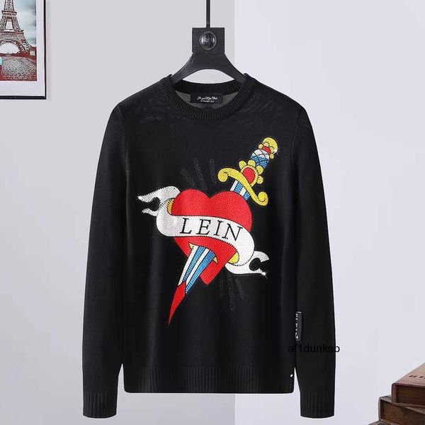 ppm105 fashion plein plan philipps neck sweater leather men's european long-sleeved trend round metal pullover letters embroidered, White;black
ppm105 fashion plein plan philipps neck sweater leather men's european long-sleeved trend round metal pullover letters embroidered, White;black