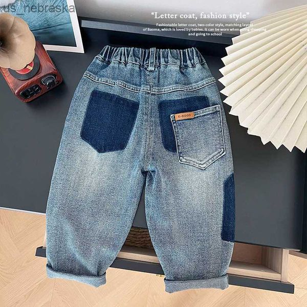 2023 new children's pants children's net red allmatching straight jeans boys spring and autumn personality trousers l230518, Blue
2023 new children's pants children's net red allmatching straight jeans boys spring and autumn personality trousers l230518, Blue