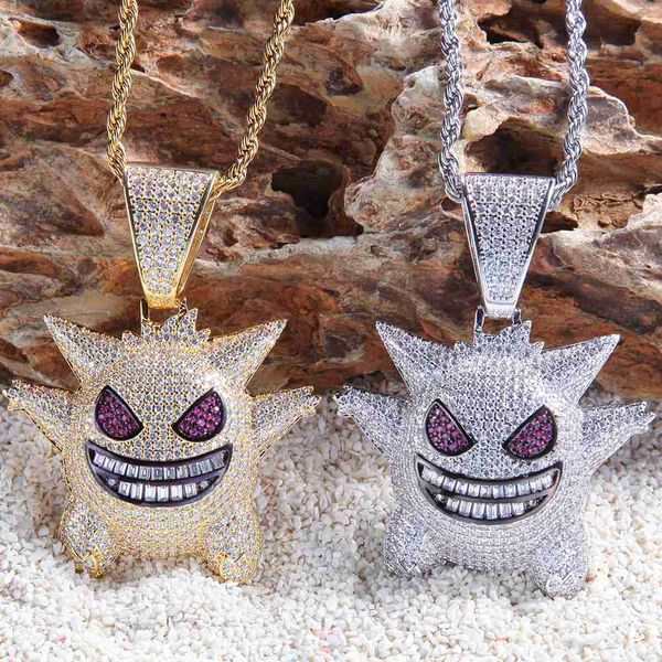 new japan devil pendant fashion punk hiphop female male gengar pendant crystal rhinestone necklace toy jewelry gift decoration, Silver
new japan devil pendant fashion punk hiphop female male gengar pendant crystal rhinestone necklace toy jewelry gift decoration, Silver
