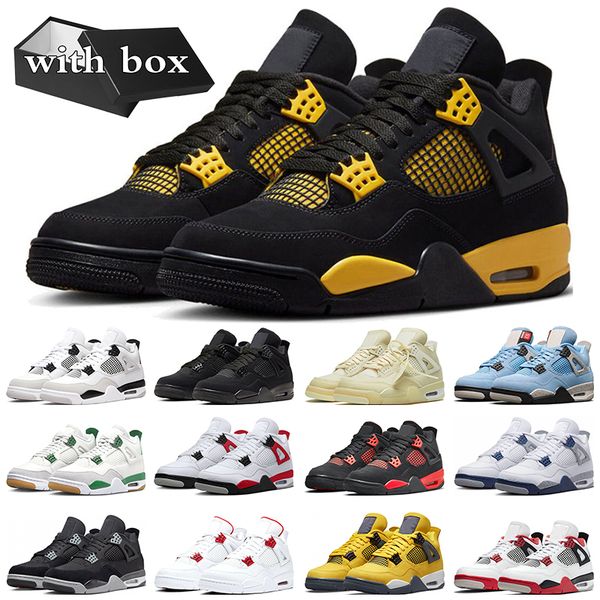 with box jumpman 4 4s basketball shoes mens trainers military black cat thunder white cement pine green white cement women sneakers sports
with box jumpman 4 4s basketball shoes mens trainers military black cat thunder white cement pine green white cement women sneakers sports