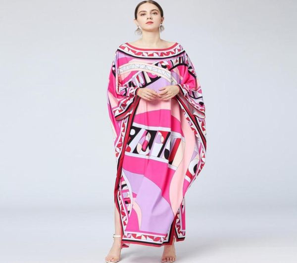 women039s runway loose design dresses slash neckline batwing sleeves multicolor printed elegant high street maxi dresses8823564, Black
women039s runway loose design dresses slash neckline batwing sleeves multicolor printed elegant high street maxi dresses8823564, Black