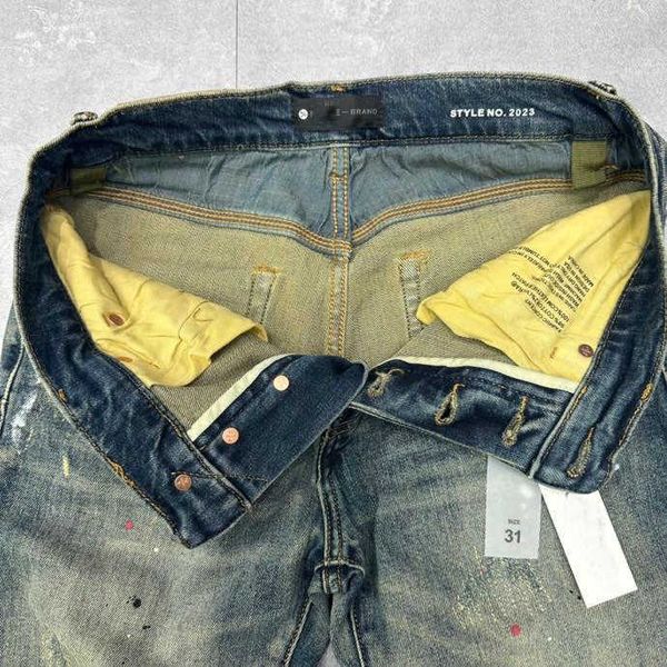 purple-brand dening high street distressed retro made old wash micro elastic slim fit small straight tube jeans male, Blue
purple-brand dening high street distressed retro made old wash micro elastic slim fit small straight tube jeans male, Blue