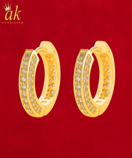 aokaishen iced single hoop earring for women gold color bling cubic zircon charms hip hop jewelry7647994, Golden;silver
aokaishen iced single hoop earring for women gold color bling cubic zircon charms hip hop jewelry7647994, Golden;silver