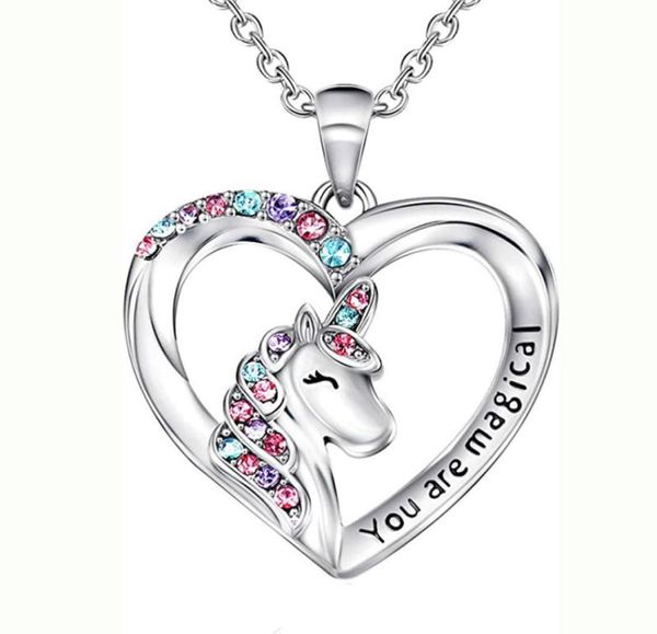 creative new unicorn necklace colorful heartshaped pony children039s love diamond pendant8725657, Silver
creative new unicorn necklace colorful heartshaped pony children039s love diamond pendant8725657, Silver