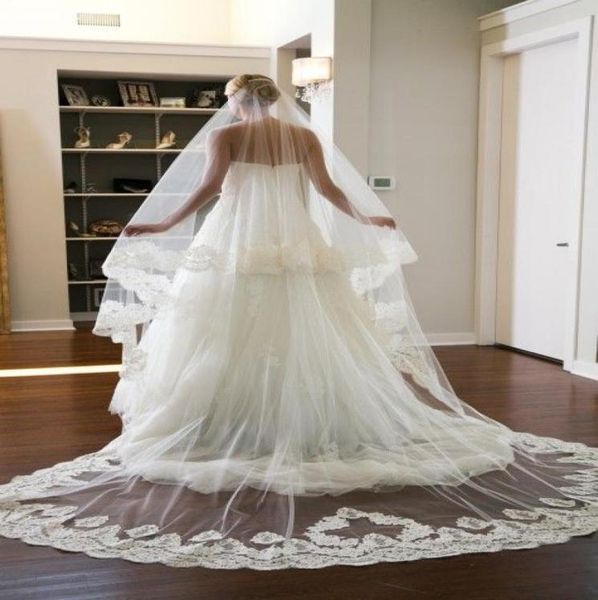 white champagne ivory 2022 new wedding veil cathedral train handmade lace appliques bridal accessories bridal veils long weddi4631160, Black
white champagne ivory 2022 new wedding veil cathedral train handmade lace appliques bridal accessories bridal veils long weddi4631160, Black