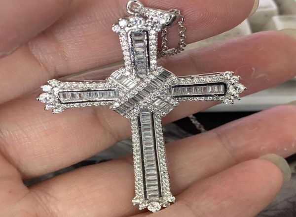 new style cross necklace drop real 925 sterling silver full princess cut white z cz diamond women necklace g5985835
new style cross necklace drop real 925 sterling silver full princess cut white z cz diamond women necklace g5985835