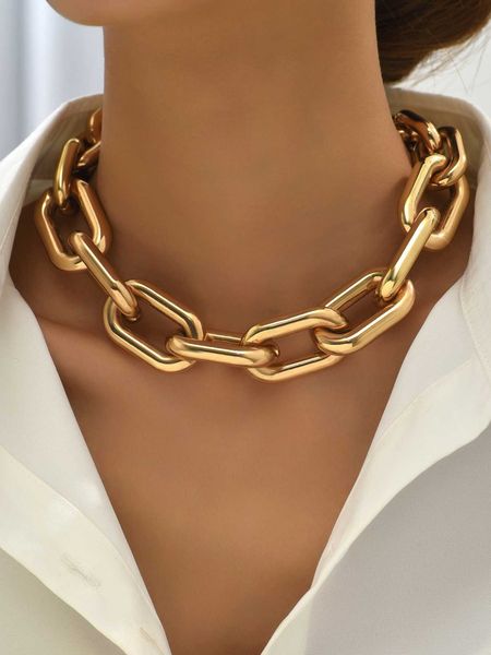 women's accessories 1pc fashion chain necklace for women for daily decoration, Golden;silver
women's accessories 1pc fashion chain necklace for women for daily decoration, Golden;silver